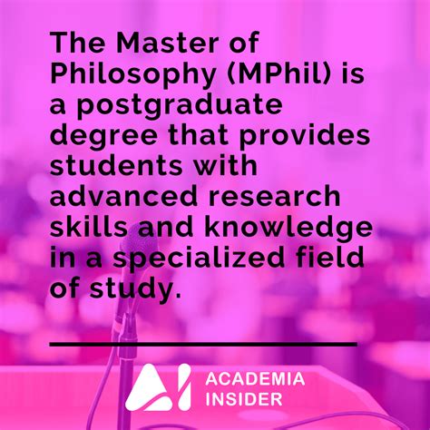 The Master of Philosophy (MPhil) Degree – A Guide.